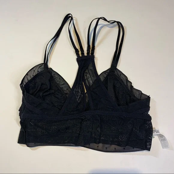 XS Aerie black POP! lace pullover bralette - Picture 7 of 11